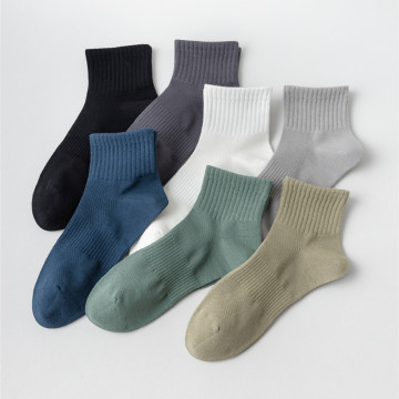Spring Summer Men's Trendy Solid Mesh Breathable Casual Socks