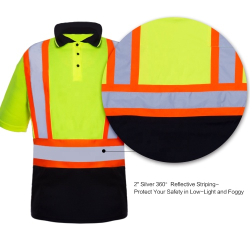 ANSI Safety Workwear Short Sleeve T-shirt με τσέπη