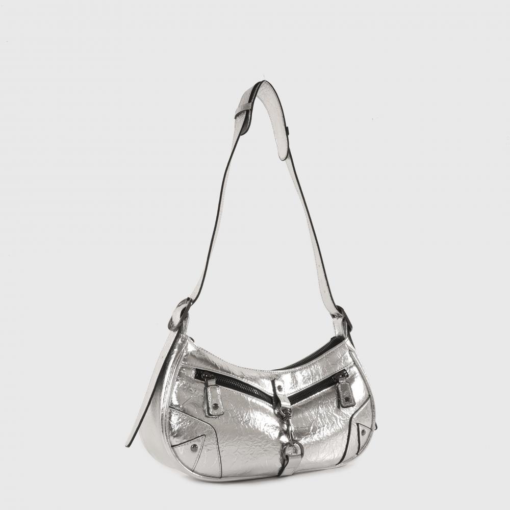 silver shoulder bags for women