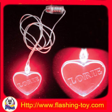 Blue, Green, White Shining Led Flashing Necklaces Hl-b2111 For Promotion Gift