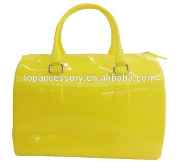 Popular Fashion Style Handbags Jelly Candy Woman Bag Rubber Silicone Handbags