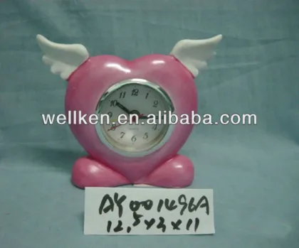polyresin clock,desk table clocks