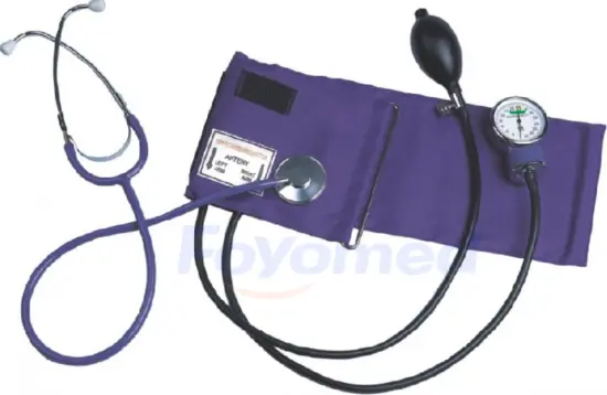Aneroid Sphygmomanometer with Separate Single Head Stethoscope