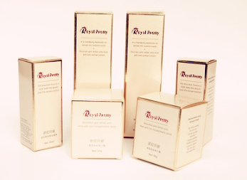 Colorful printed paper cosmetic packaging box