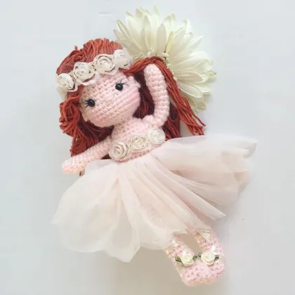 New Design Crochet Toys Handmade Amigurumi Princess Doll