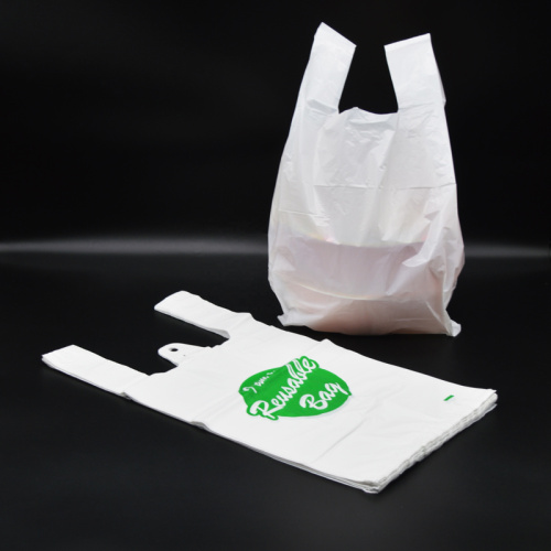 Bolsa de plastico reutilizable para comestibles embalaje negro de PE