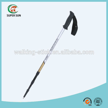 TUV/GS approved telescopic aluminium 6061hiking stick