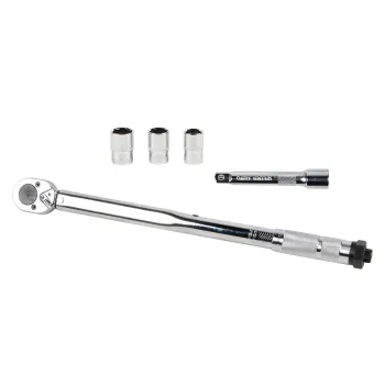 VIKTEC 5PC 1/2 Drive 28-210N.m Click Torque Wrench Set