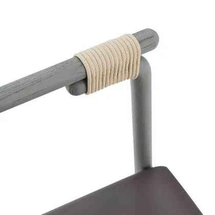 Solid wood dining chair in natural color