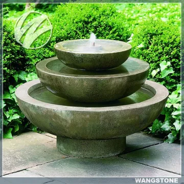 Vintage 3 Tier Unique Style Garden Stone Water Fountain