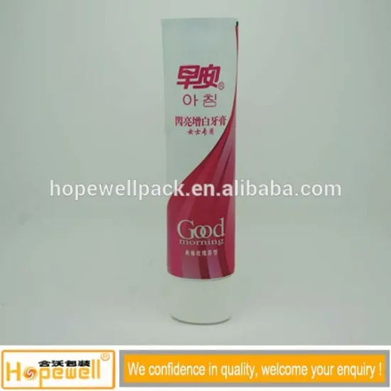 Pink Color Big Active Charcoal Toothpaste Herbalist Packaging Tube
