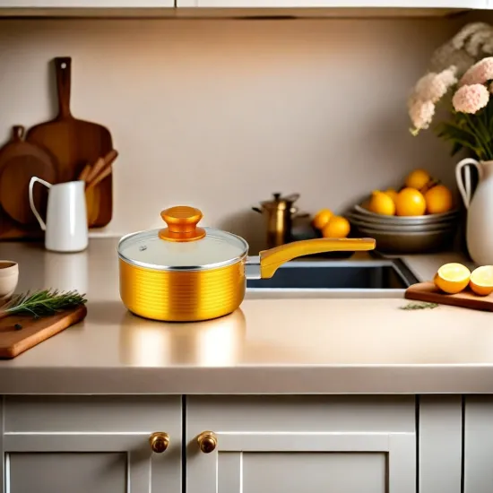 Non-Stick Aluminum Cooking Sauce Pan: Custom Milk Pan Kitchenware and Small Soup Pot