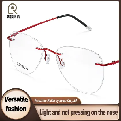 Myopia Corrective Aviator Style Titanium Frames