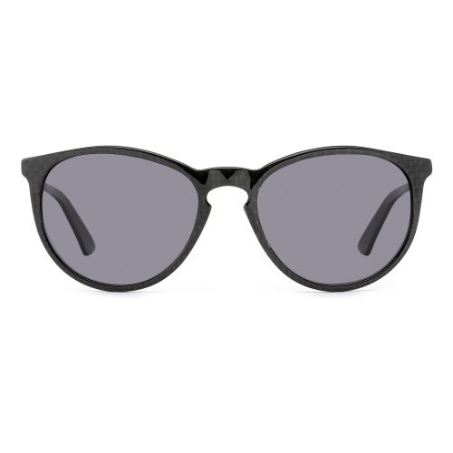 Chic Round Carbon Fiber Sunglasses Model
