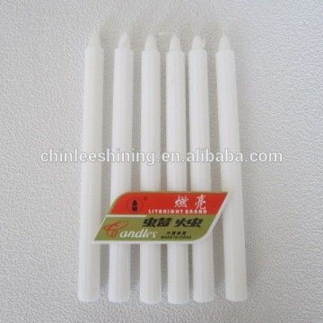 Household white candle, white home candle, white candles