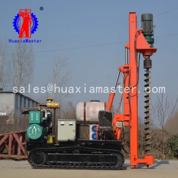 Crawler Long Screw Pipe Piling Driver drilling machine