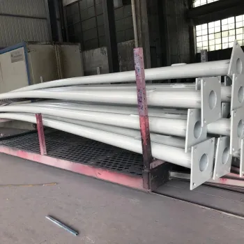 Galvanized Single-Arm Decorative Street Lighting Steel Pole