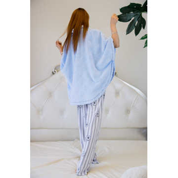 Light blue cloak-style pajamas