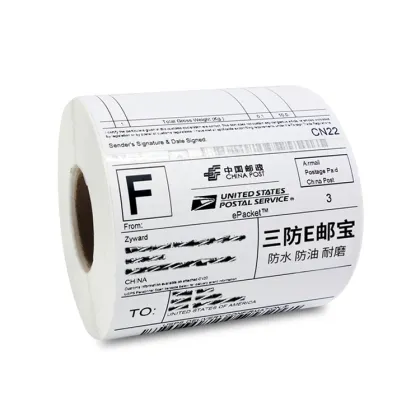 Zebra Compatible White Thermal Label Roll - Premium Quality