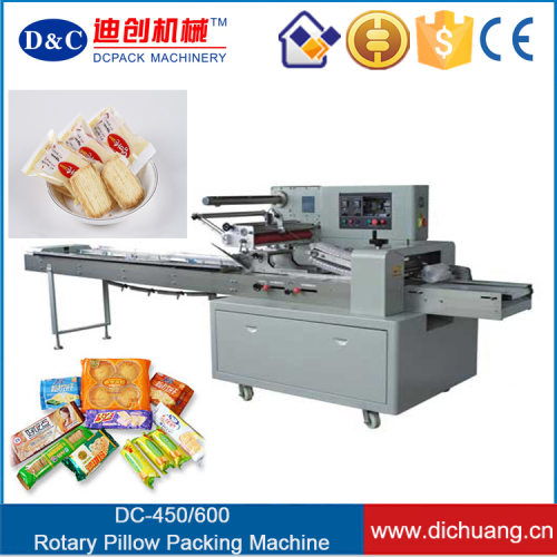 Automatic horizontal flow packing machine for candy/bread/cake