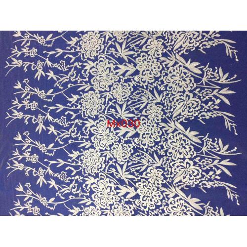 Ivory Color Flower Lace Fabric Embroidery