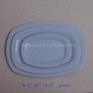Porcelain plates