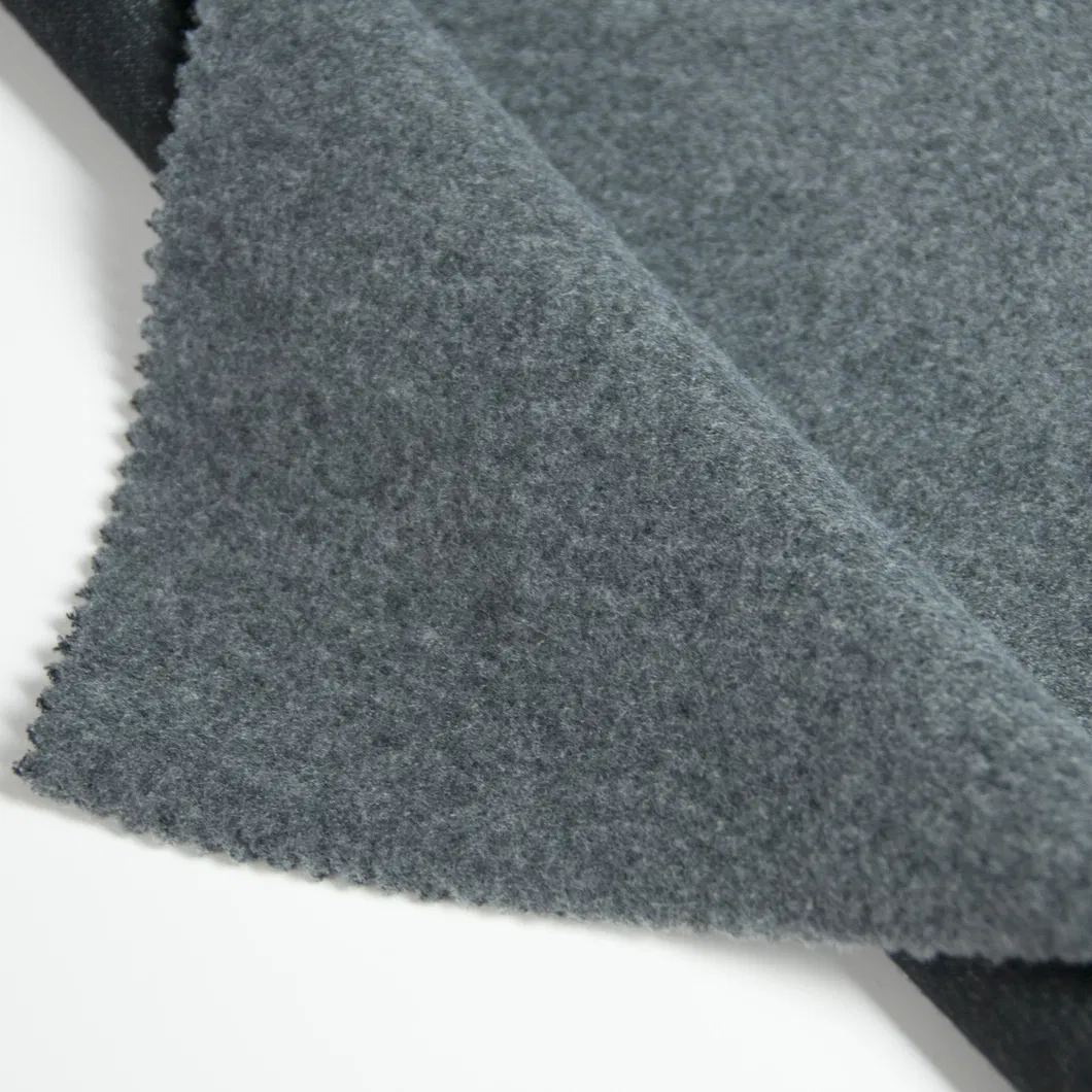 CVC เฟรนช์เทอร์รี่ฟลีซ Melange แปรงผ้าถักที่เป็นของแข็ง