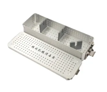 Aluminum Alloy Sterilization Containers for Surgical Instruments: 360x120x60mm Intervertebral Foraminal Endoscope Box