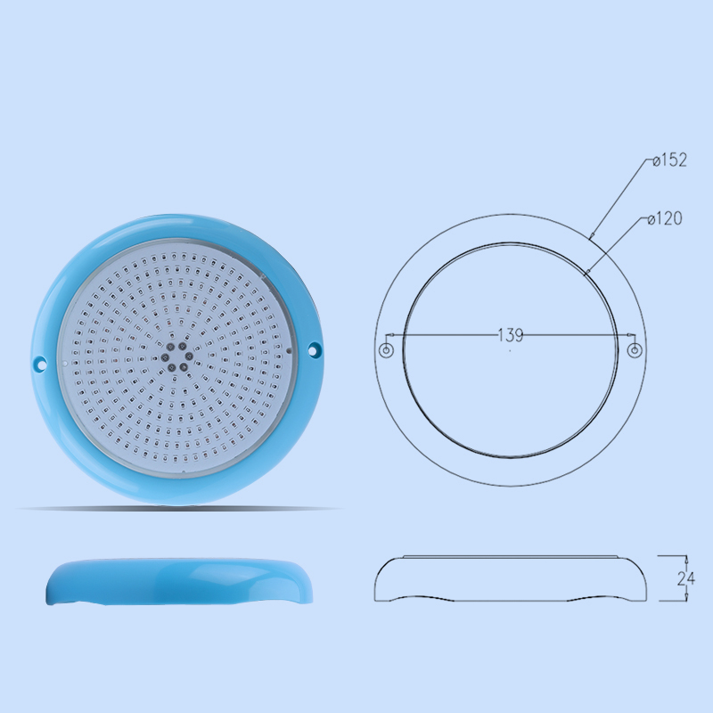 IP68 10W 18W LED LED zemūdens baseina gaisma