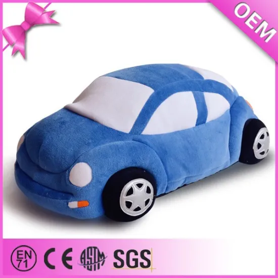 Top quality wholesale custom blue baby soft toy car plush toy