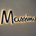 Halo Lighting Effect Stainless Steel Backlit Sign Sign