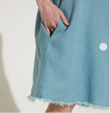 Gonna lunga in denim mezza lunghezza donna primavera ed estate