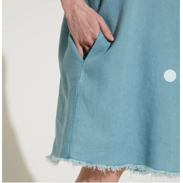 Spring and summer ladies half-length denim long skirt