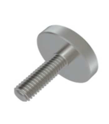 M3 knurled stainless steel Large head screw