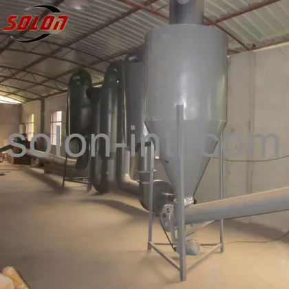 Hot airflow pipe dryer / sawdust drying machine
