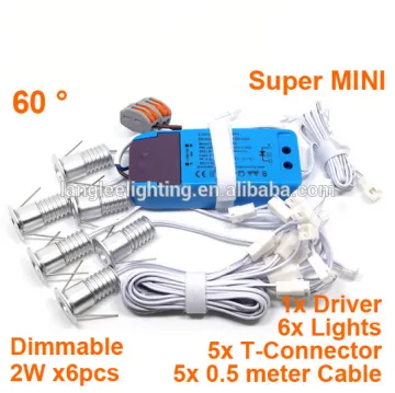 LED Spotlight Mini Size Project Lighting 6pcs Kits LED Light