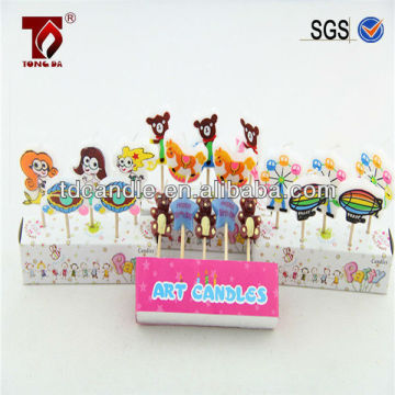 animal shape printing wax candle