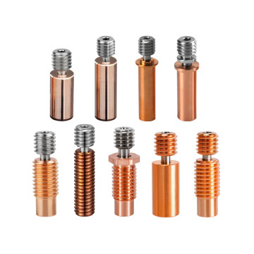 Custom Factory All Metal Hotend 3D Printer Parts Copper Titanium Throat Tube