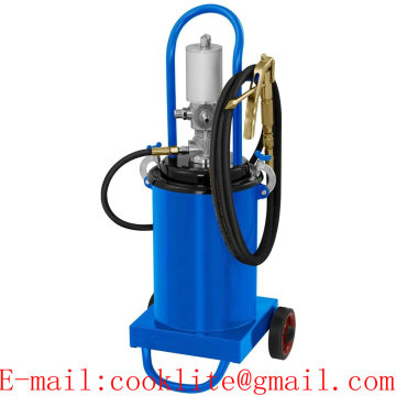 Air Operated Grease Gun 50:1 Pneumatic Grease Pump Lubricator 12L Air Compressed Bucket Oiler
