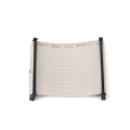 1.0 Red edged gray ribbon cable