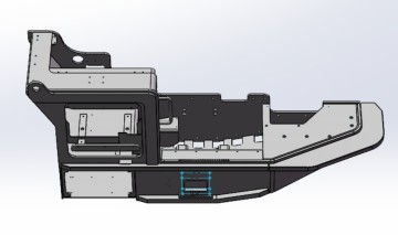 XUL514A Underground Loader Left Fuel Tank Component