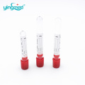 Disposable plain additive vacuum blood collection tube