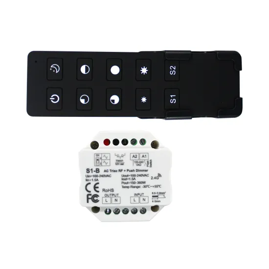 High Quality 100-240VAC Triac Dimmer with RF Wireless Remote Control - 240W