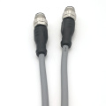 Cable blindado del conector del sensor M12 macho de 5 pines con codificación A