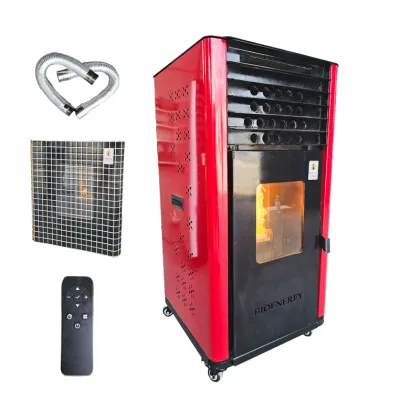 Environmentally Friendly Portable Wood Pellet Stove for Greenhouse Warming