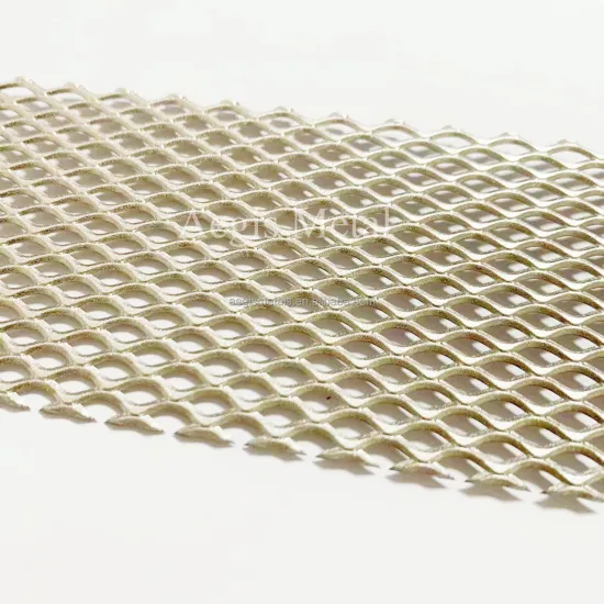 Titanium Diamond Gr1 Mesh 2.7mm 1.6mm Thickness Expanded Metal Mesh