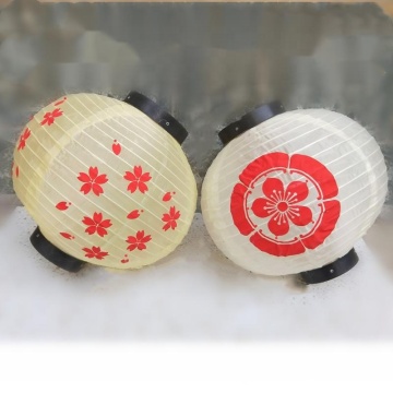 Custom Party Sushi Restaurant Decoration: Silk Cloth Lanterns for Chinese and Japanese Festivals