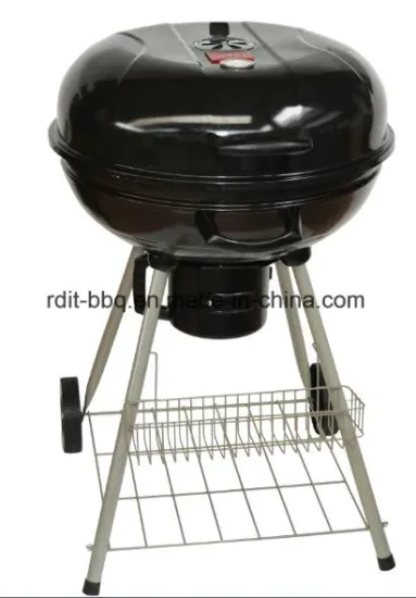 Outdoor Charcoal Grill with Side Big Seasoning Tray and Bottom Shelf