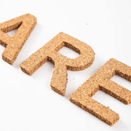 WE ARE FAMILY Alphabet Self-Adhesive Decorative Wall Cork Board Sheet