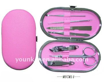 Pink mini manicure and pedicure set with special design